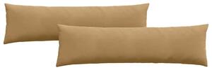 Poduszki na sofę 2 pcs Brązowy 145 x 40 cm Tkanina sztruksowa
