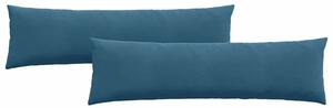 Poduszki na sofę 2 pcs Niebieski 145 x 40 cm Tkanina sztruksowa