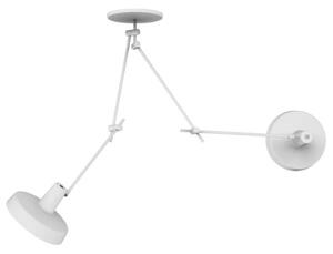 Biała lampa wisząca z dwoma źródłami światła Arigato II - Grupa Products