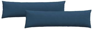 Poduszki na sofę 2 pcs Niebieski 145 x 40 cm tkanina