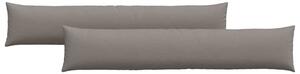 Poduszki na sofę 2 pcs Ciemnoszary 200 x 40 cm tkanina