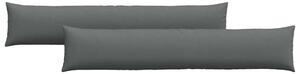 Poduszki na sofę 2 pcs Ciemnoszary 200 x 40 cm tkanina