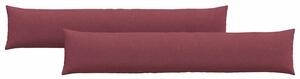 Poduszki na sofę 2 pcs Czerwone wino 200 x 40 cm tkanina