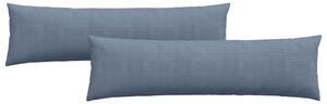Poduszki na sofę 2 pcs Niebieski 145 x 40 cm Tkanina sztruksowa