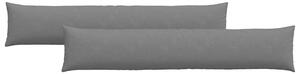 Poduszki na sofę 2 pcs Ciemnoszary 200 x 40 cm