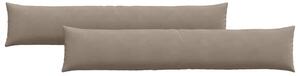 Poduszki na sofę 2 pcs Ciemnoszary 200 x 40 cm tkanina