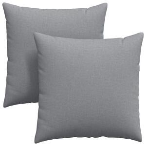 Poduszki na sofę 2 pcs Jasnoszary 80 x 80 cm tkanina