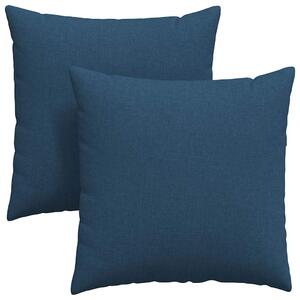 Poduszki na sofę 2 pcs Niebieski 80 x 80 cm tkanina