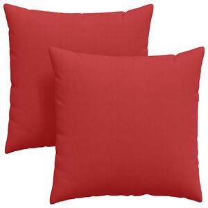 Poduszki na sofę 2 pcs Czerwony 80 x 80 cm tkanina