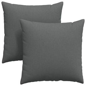 Poduszki na sofę 2 pcs Ciemnoszary 80 x 80 cm tkanina