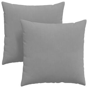 Poduszki na sofę 2 pcs Ciemnoszary 80 x 80 cm tkanina