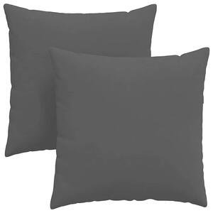 Poduszki na sofę 2 pcs Czarny 80 x 80 cm tkanina