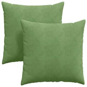 Poduszki na sofę 2 pcs jasnozielony 80 x 80 cm