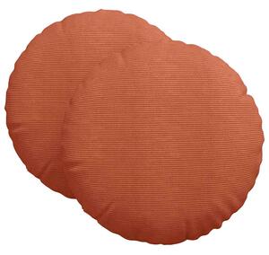Poduszki na siedziska 2 pcs Czerwono-pomarańczowy Ø 80 cm