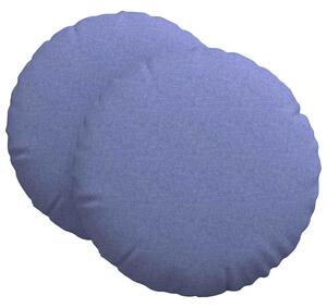 Poduszki na siedziska 2 pcs Niebieski dżins Ø80 x 29 cm tkanina