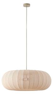Lampa Wisząca Lindby, Helin, ściemnialny, beżowy, salon, tkanina | tekstylia, skandynawski
