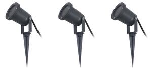 Zewnętrzna Lampa Lindby, Nielas, szary, taras, metal, nowoczesny