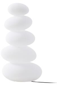 Zewnętrzna Lampa Lucande, Soriel, ściemnialny, biały, taras, tworzywo sztuczne, nowoczesny
