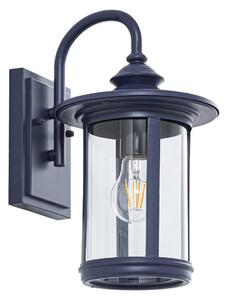 Zewnętrzna Lampa Lindby, Zayn, ściemnialny, niebieski, balkon, aluminium, antyczny