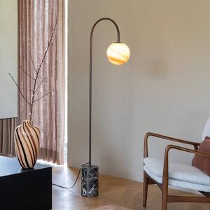 IT´S ABOUT ROMI Lampa łukowa - lampa stojąca Tivoli, brązowy / rdzawy, salon / jadalnia, kamień, nowoczesny