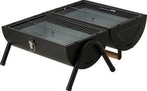 Grill ogrodowy węglowy LUND 99929 Zamykany, przenośny, 2 ruszty