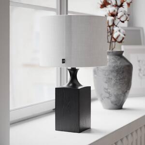By Rydéns Lampa stołowa Woody, czarny, salon / jadalnia, drewno