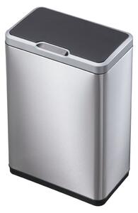 EKO Kosz na śmieci z czujnikiem Mirage, 2x20 L, matowy, srebrny