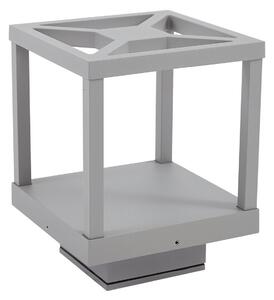 Zewnętrzna Lampa Lucande, Lealan, szary, taras, aluminium, nowoczesny