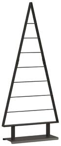 Metalowa choinka świąteczna z podstawą Czarny 125,5 cm Stal
