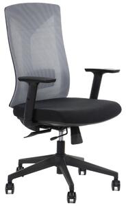 Fotel ergonomiczny Hager black - szary OUTLET -27%