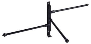 Wieszak na ręczniki aluminiowy czarny obrotowy 30 cm