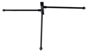 Wieszak na ręczniki aluminiowy czarny obrotowy 30 cm