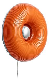 Lampa Ścienna Lindby, Fjora, ściemnialny, pomarańczowy, salon, szkło, design
