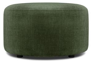 Zielony aksamitny puf Mazzini Sofas Debbie, ø 68 cm