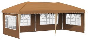 Namiot imprezowy rozkładany 575 x 289 x 245 cm Beżowy