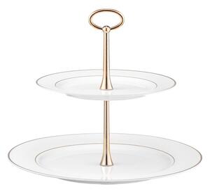 Patera AMBITION Aura 99337 2 poziomy Biało-złoty