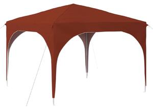 Namiot imprezowy rozkładany 290 x 290 x 245 cm terakota