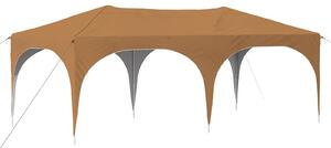 Namiot imprezowy rozkładany 575 x 288 x 245 cm Beżowy