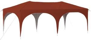 Namiot imprezowy rozkładany 575 x 288 x 245 cm terakota
