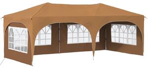 Namiot imprezowy rozkładany 575 x 288 x 245 cm Beżowy