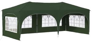 Namiot imprezowy rozkładany 575 x 288 x 245 cm zielony