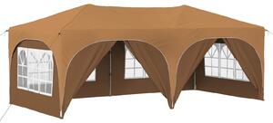Namiot imprezowy rozkładany 575 x 288 x 245 cm Beżowy