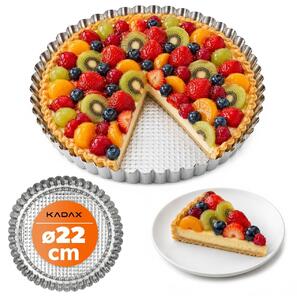 Forma karbowana do pieczenia tarty 22 x 3 cm
