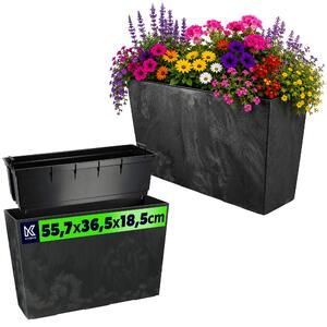 Donica ogrodowa Sorbo 56cm czarny beton