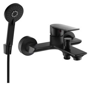 Mexen Alexa R40 bateria wannowa z zestawem prysznicowym, czarna - 7123R40-70