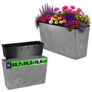 Donica ogrodowa Sorbo 56cm szary beton