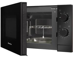 Kuchenka mikrofalowa AMICA AMMF20M1GB 700W średnica 25.5 cm pojemność 20L MultiWave System Czarny