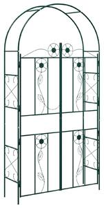 Łuk Ogrodowy Gładki Zielony 115 x 37 x 226 cm
