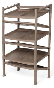 Szafka na buty 6 półek Brown 52 x 34 x 91 cm