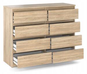 Komoda 8 szuflad STIVMEBLE 120x33,5x92,5 cm DÄ b Sonoma
